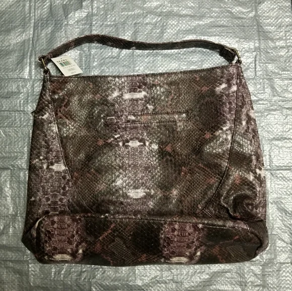 ☃️🚨Nine West mixed print large shoulder bag with side zippers - Picture 7 of 8